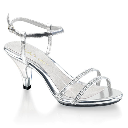 Fabulicious Sandales pour femmes BELLE-316 SLV Métallique PU / CLR