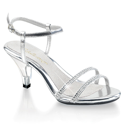 Fabulicious Sandales pour femmes BELLE-316 SLV Métallique PU / CLR