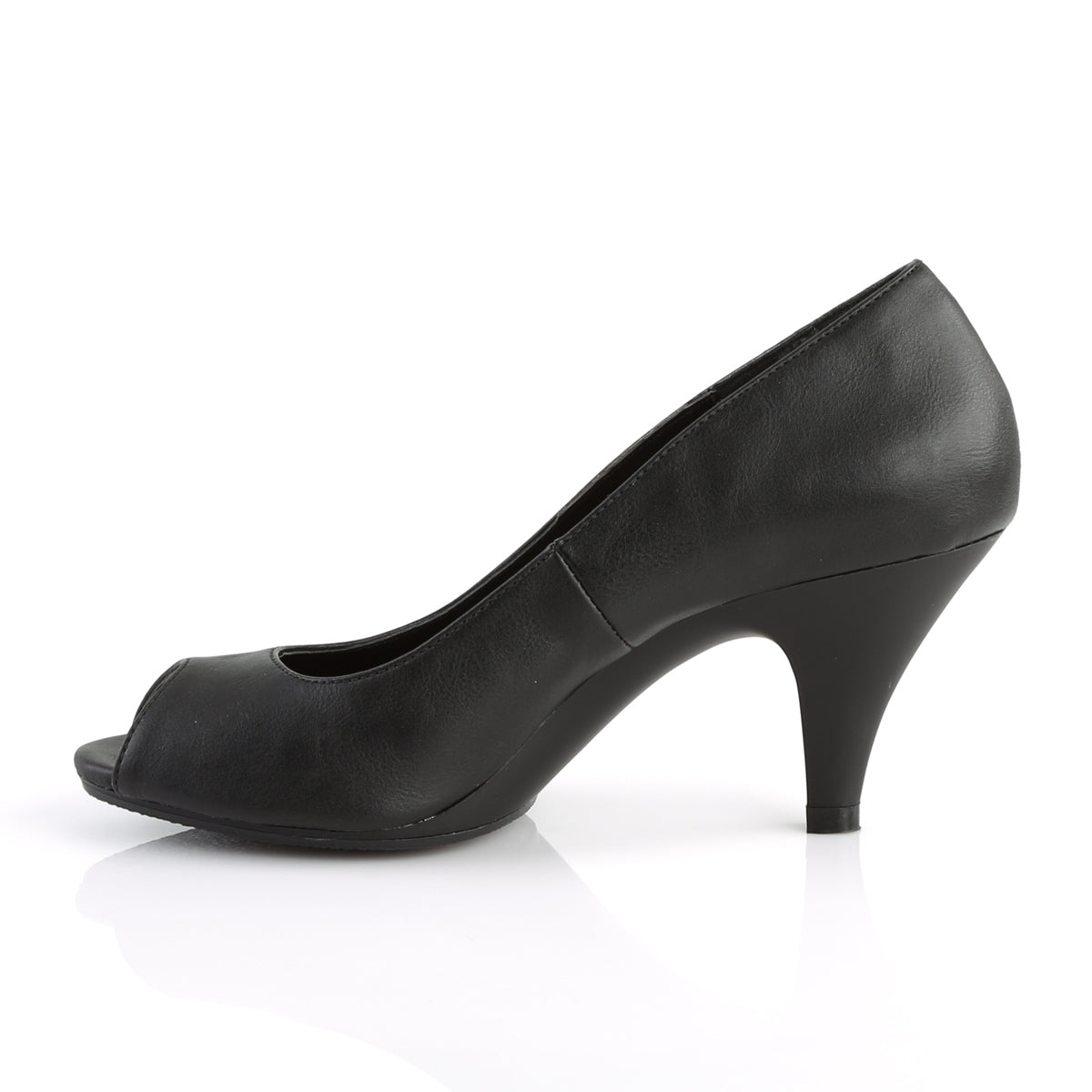 Fabulicious Sandales pour femmes BELLE-362 BLK FAUX CUIR / BLK MATTE