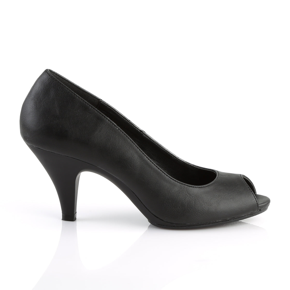Fabulicious Sandales pour femmes BELLE-362 BLK FAUX CUIR / BLK MATTE