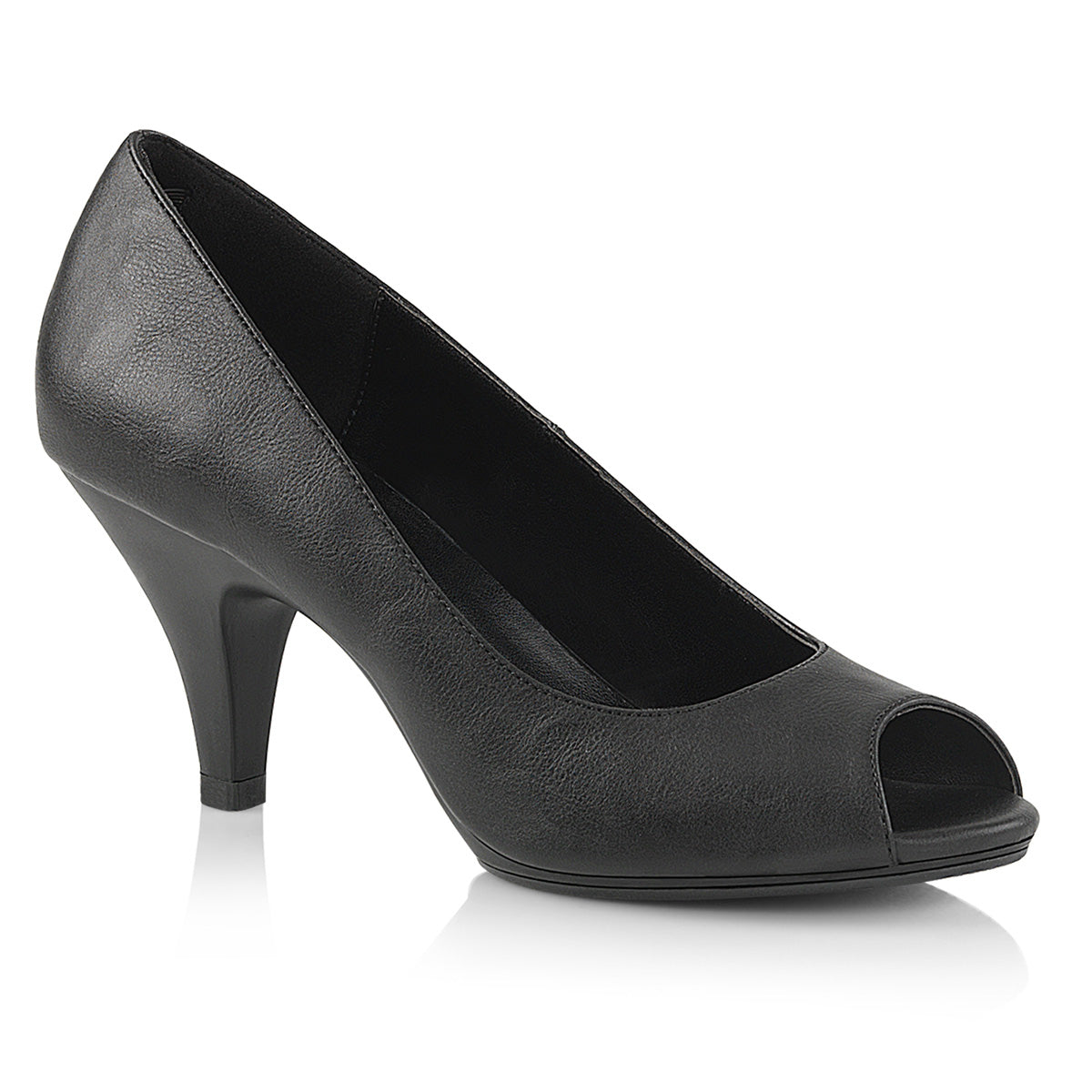 Fabulicious Sandales pour femmes BELLE-362 BLK FAUX CUIR / BLK MATTE