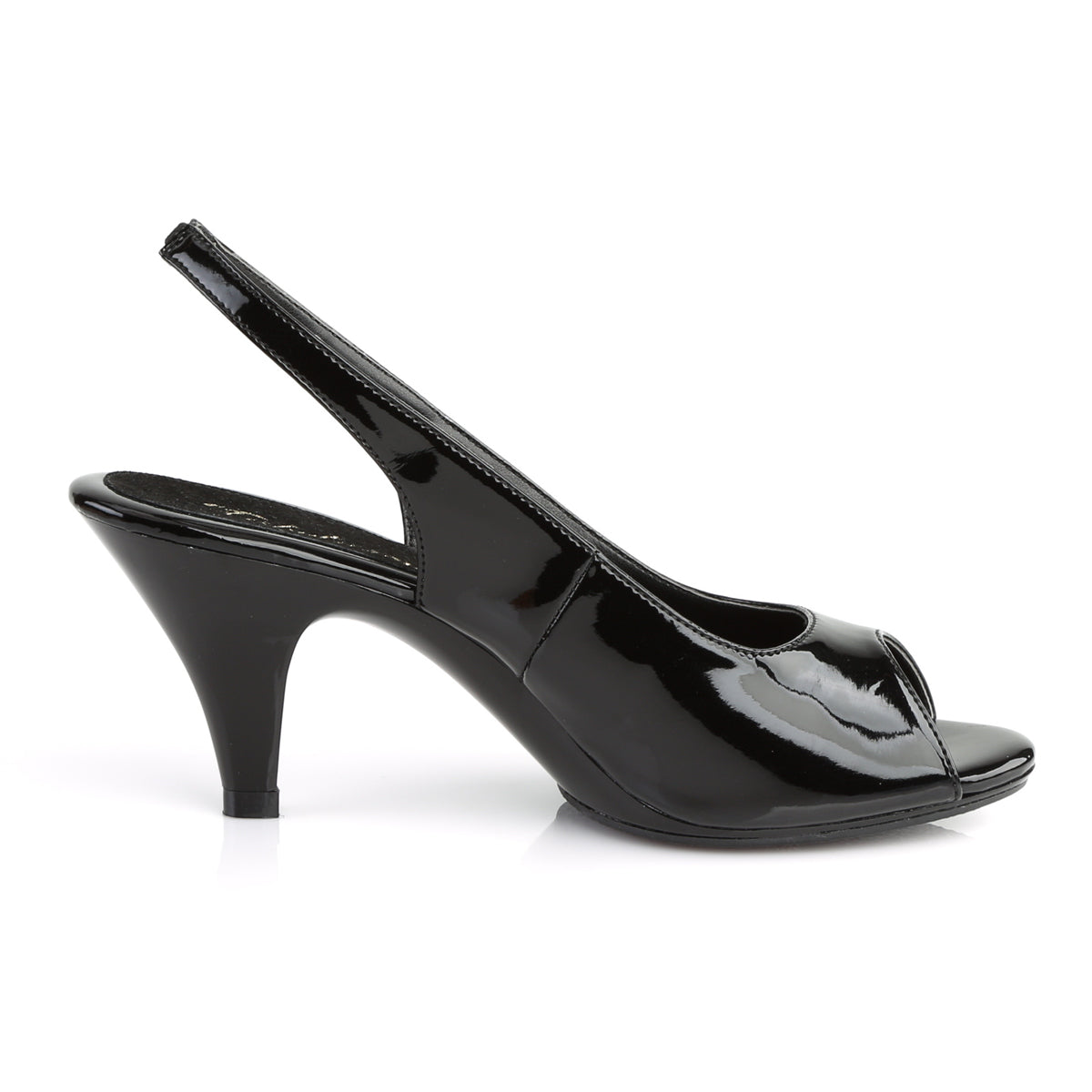 Fabulicious Womens Sandals BELLE-368 Blk Pat/Blk