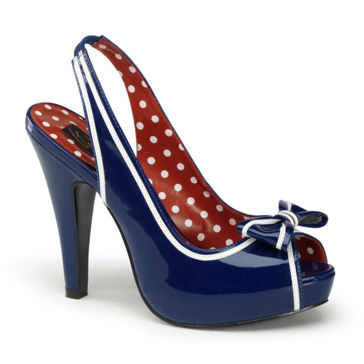 Pin Up Couture Pompes pour femmes BETTIE-05 bleu bleu marine