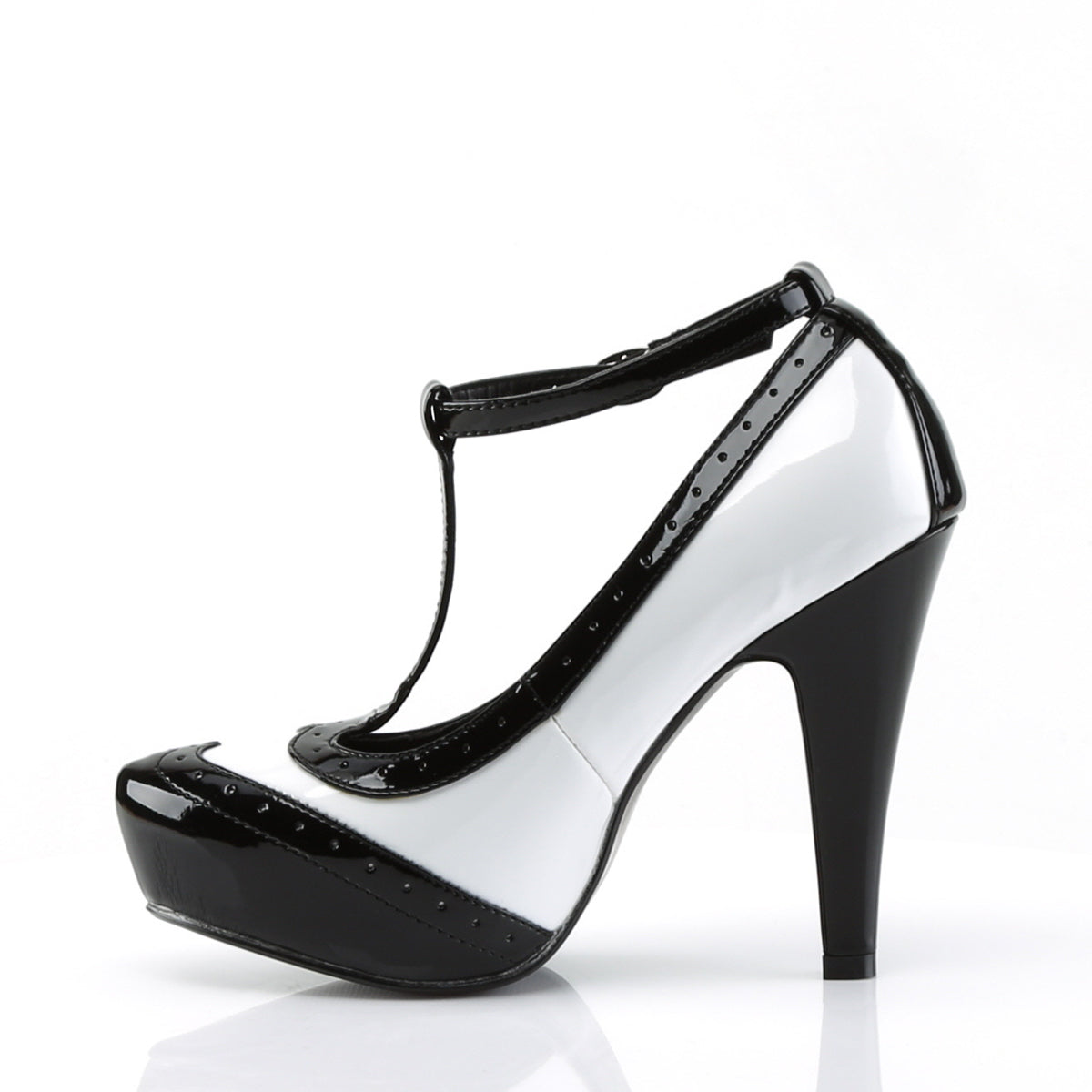 Pin Up Couture Pompes pour femmes BETTIE-22 blk-wht pat
