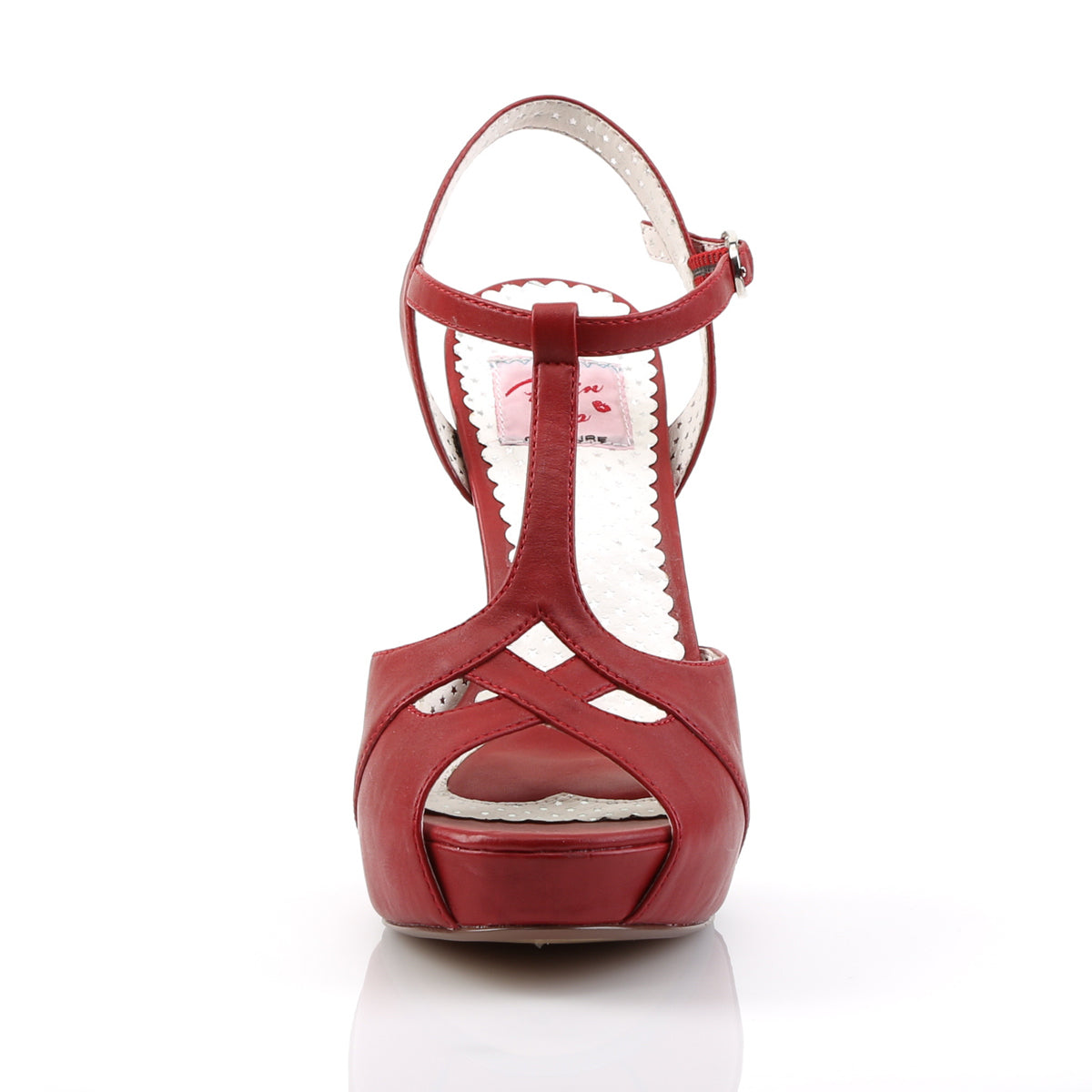 Pin Up Couture Pompes pour femmes BETTIE-23 cuir rouge rouge