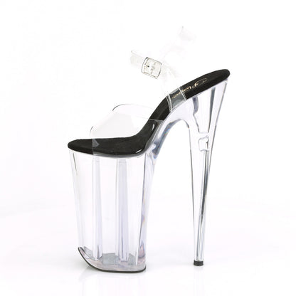 Pleaser Womens Pumps BEYOND-008 Clr-Blk/Clr