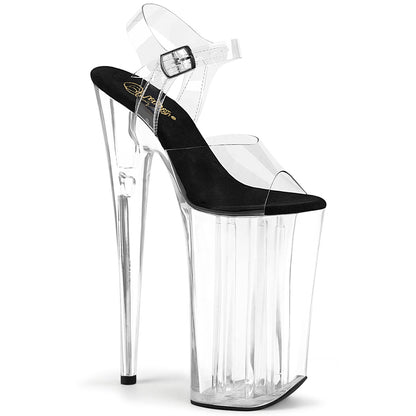 Pleaser Womens Pumps BEYOND-008 Clr-Blk/Clr