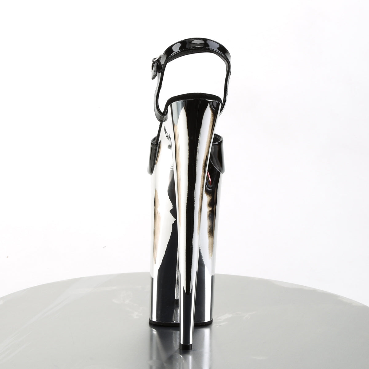 Pleaser Sandales pour femmes BEYOND-009 blk / slv chrome