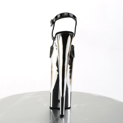 Pleaser Sandales pour femmes BEYOND-009 blk / slv chrome