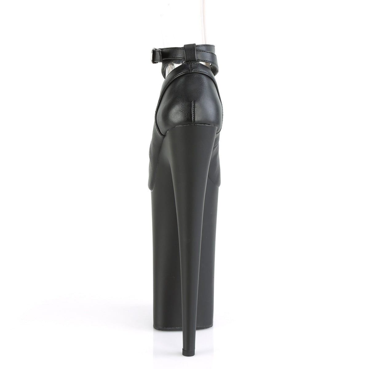 Pleaser Sandales pour femmes BEYOND-087 BLK FAUX CUIR / BLK MATTE
