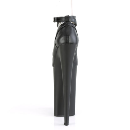 Pleaser Sandales pour femmes BEYOND-087 BLK FAUX CUIR / BLK MATTE