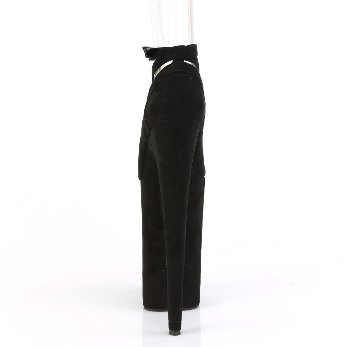 Pleaser Sandales pour femmes BEYOND-087FS BLK FAUX SUDE / BLK FAUX SUDE