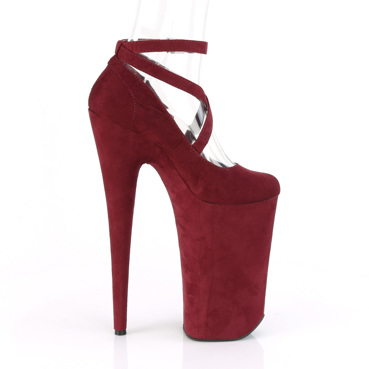 Pleaser Sandales pour femmes BEYOND-087FS Bourgogne Faux Suisse / Bourgogne Faux Suisse