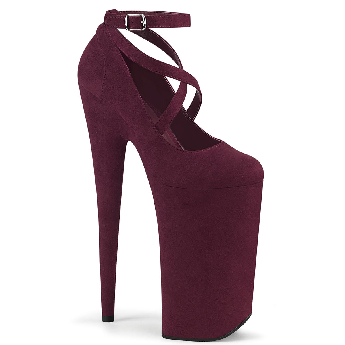 Pleaser Sandales pour femmes BEYOND-087FS Bourgogne Faux Suisse / Bourgogne Faux Suisse