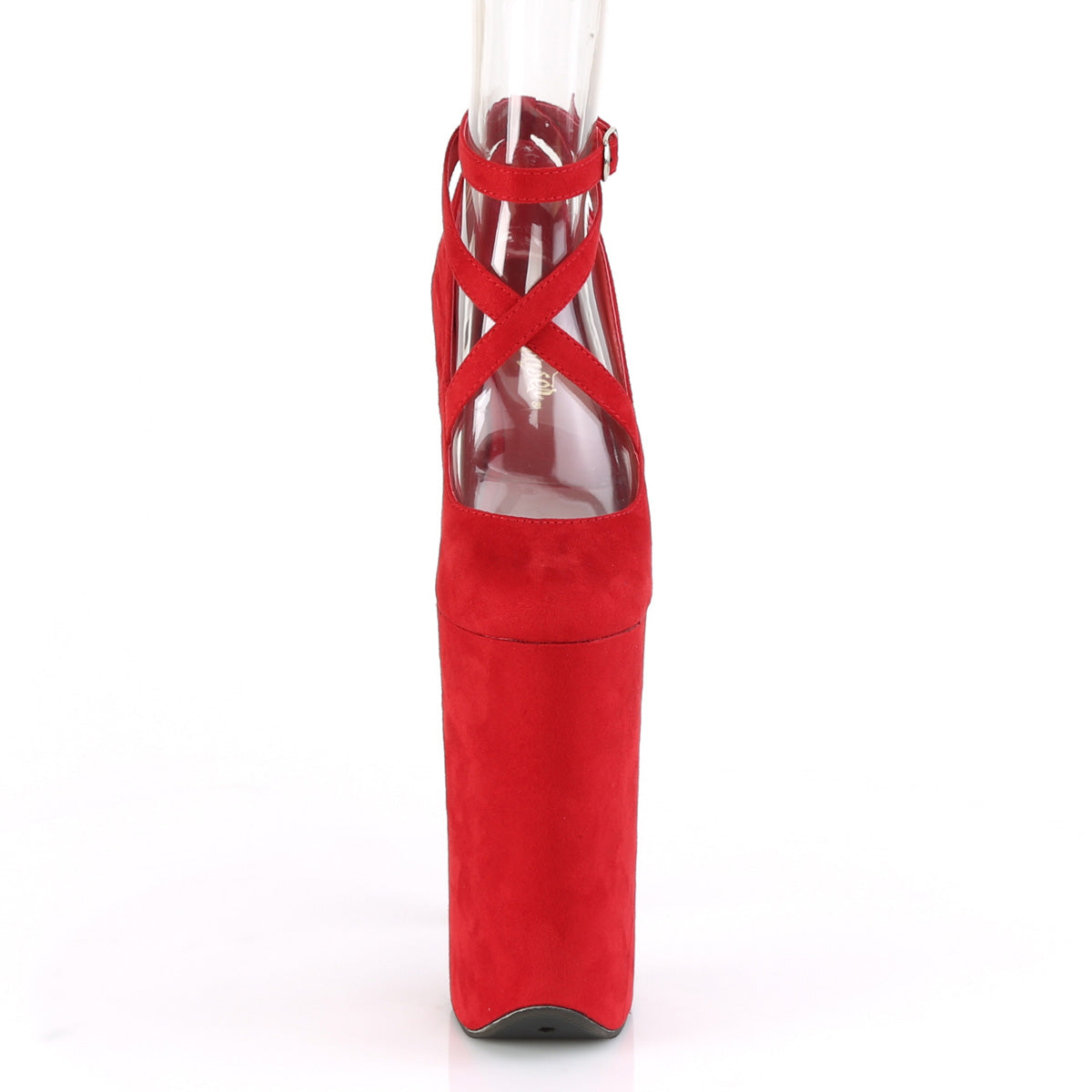 Pleaser Sandales pour femmes BEYOND-087FS rouge en forme de faux suède / en forme de faux rouge