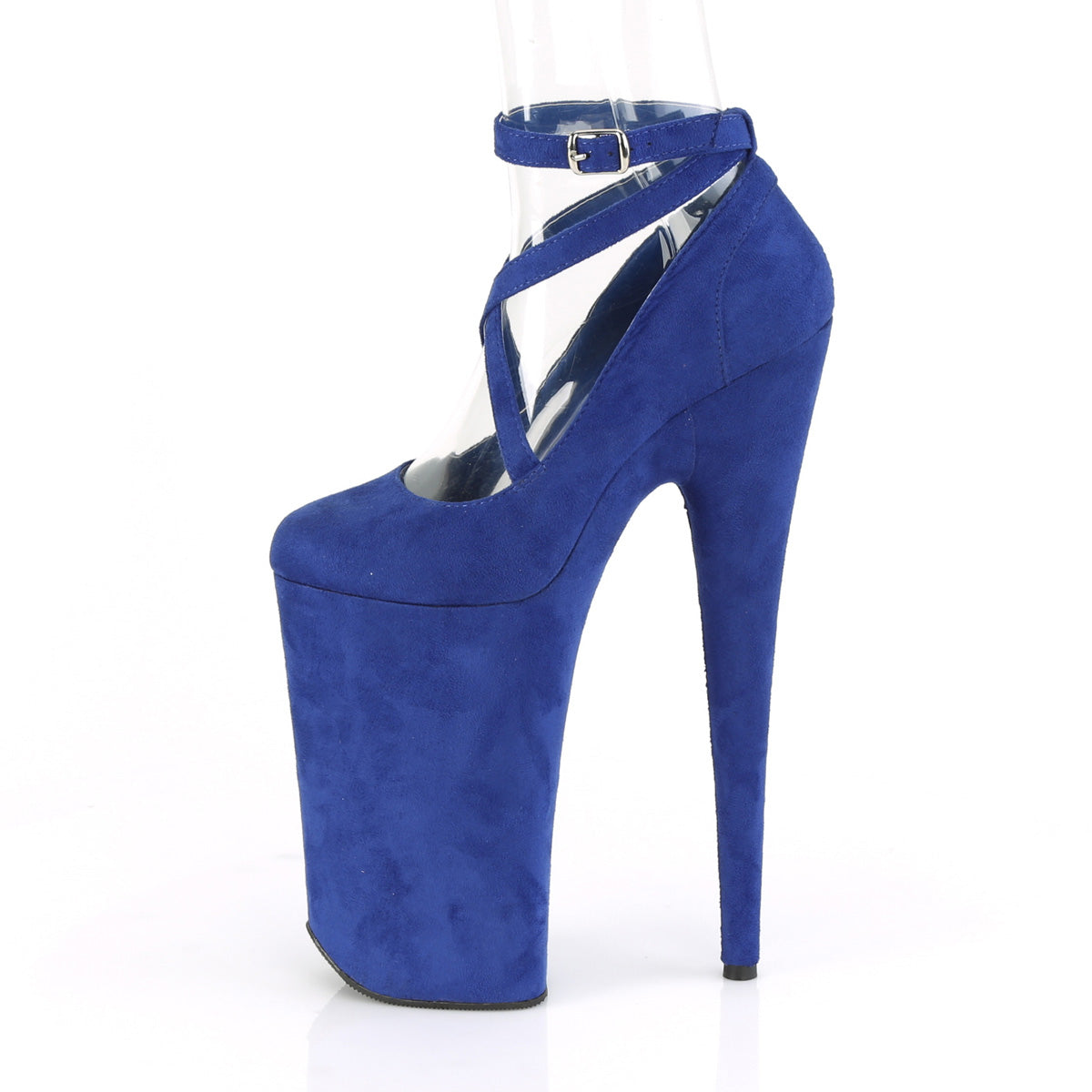 Pleaser Sandales pour femmes BEYOND-087FS Royal Blue F. F. Suede / Royal Blue F.Suedede