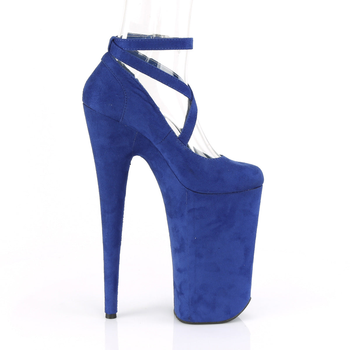 Pleaser Sandales pour femmes BEYOND-087FS Royal Blue F. F. Suede / Royal Blue F.Suedede
