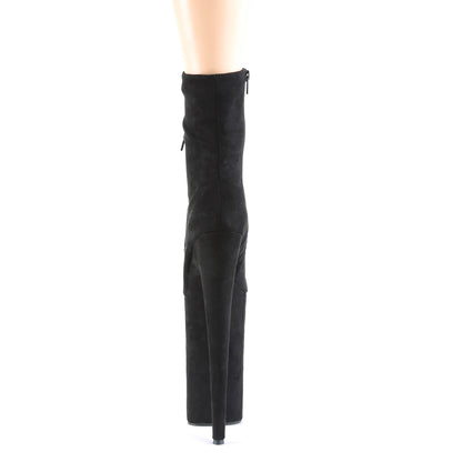 Pleaser Bottines pour femmes BEYOND-1020FS BLK FAUX SUDE / BLK FAUX SUDE