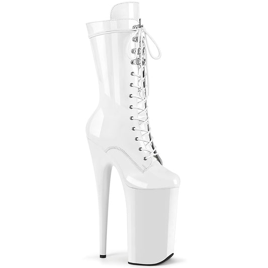 Pleaser  Bottines BEYOND-1050 wht pat / wht