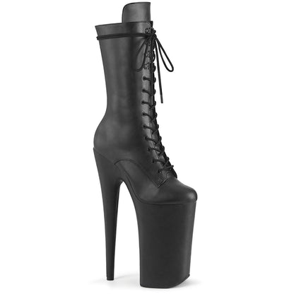 Pleaser  Bottines BEYOND-1050wr Blk Faux Leather / Blk faux cuir