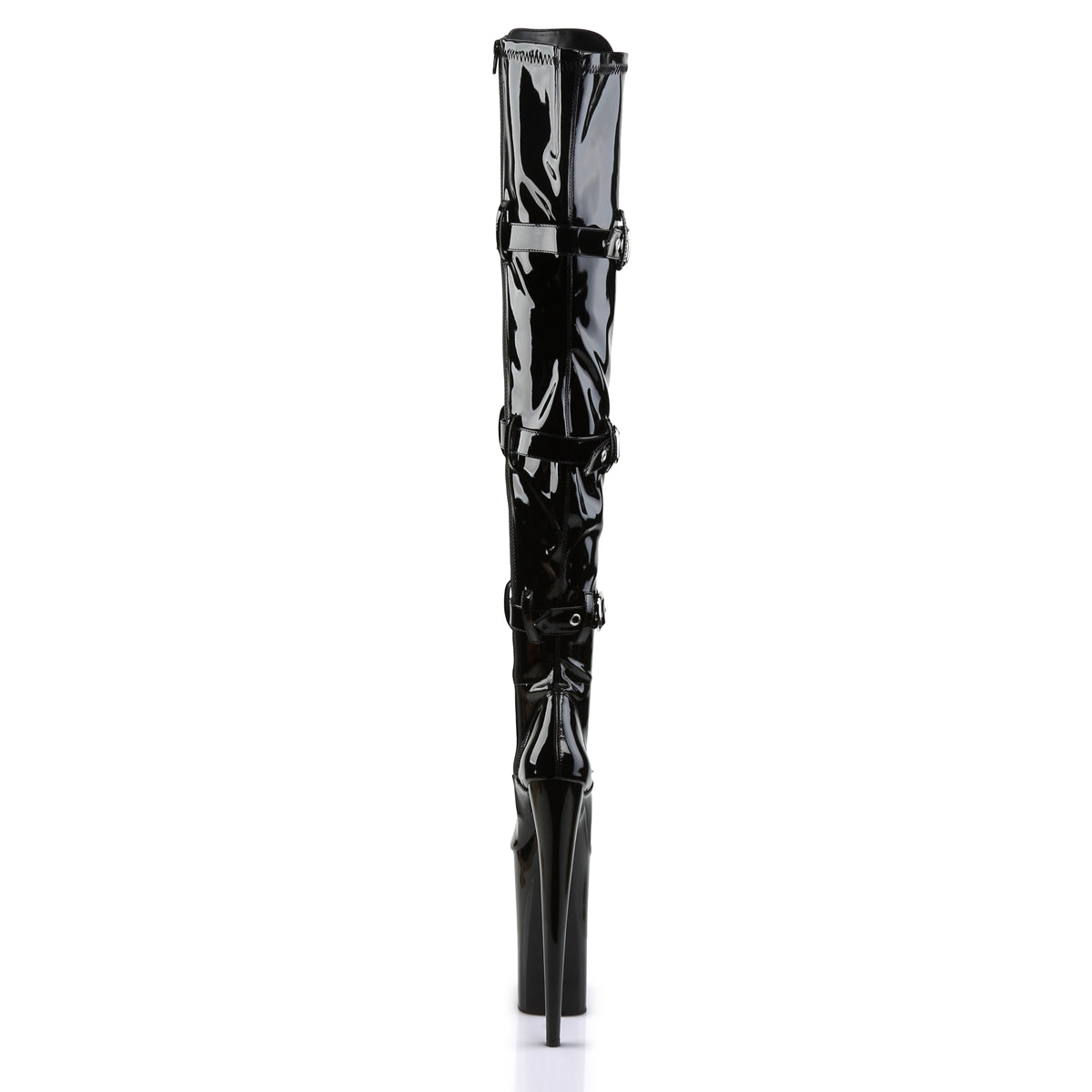 Pleaser Bottes pour femmes BEYOND-3028 blk str pat / blk