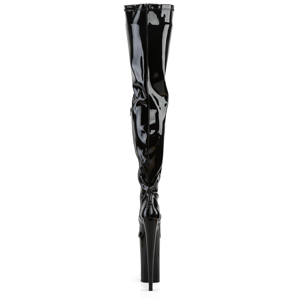 Pleaser Bottes pour femmes BEYOND-4000 blk stretch pat / blk