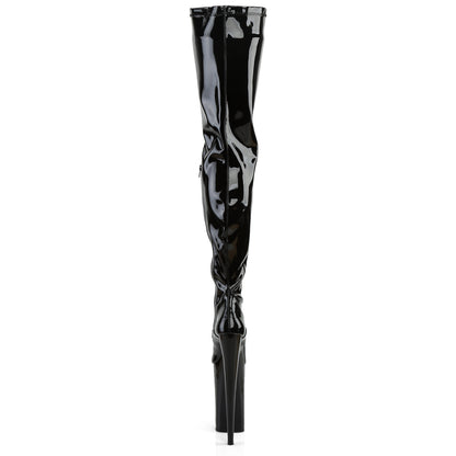 Pleaser Bottes pour femmes BEYOND-4000 blk stretch pat / blk