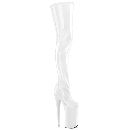Pleaser   BEYOND-4000 wht str pat / wht