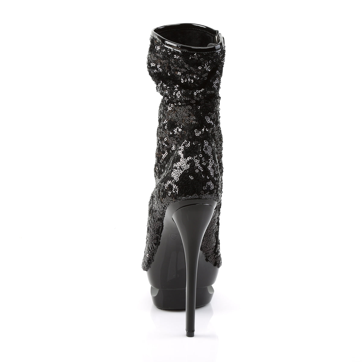 Pleaser Bottines pour femmes BLONDIE-R-1008 BLK Sequins / BLK