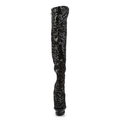 Pleaser Bottes pour femmes BLONDIE-R-3011 BLK SOUVELINS / BLK