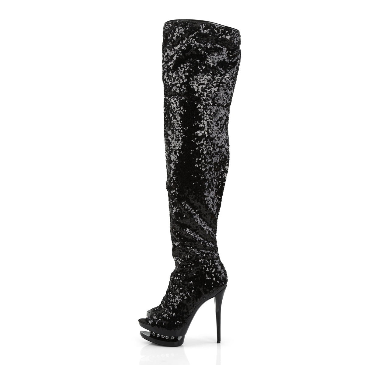 Pleaser Bottes pour femmes BLONDIE-R-3011 BLK SOUVELINS / BLK