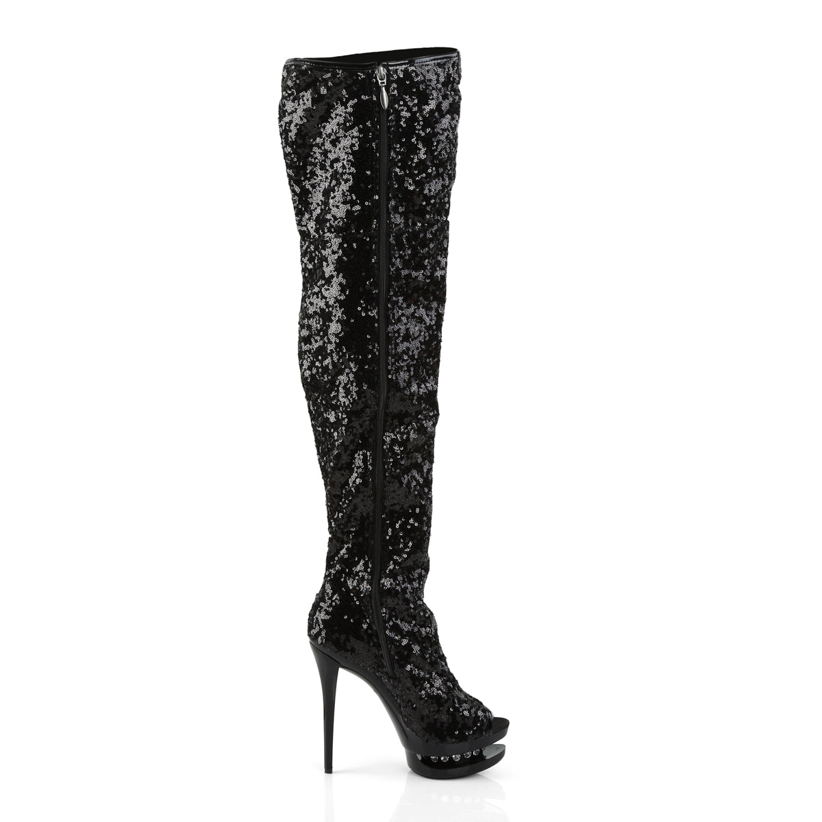 Pleaser Bottes pour femmes BLONDIE-R-3011 BLK SOUVELINS / BLK