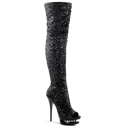 Pleaser Bottes pour femmes BLONDIE-R-3011 BLK SOUVELINS / BLK