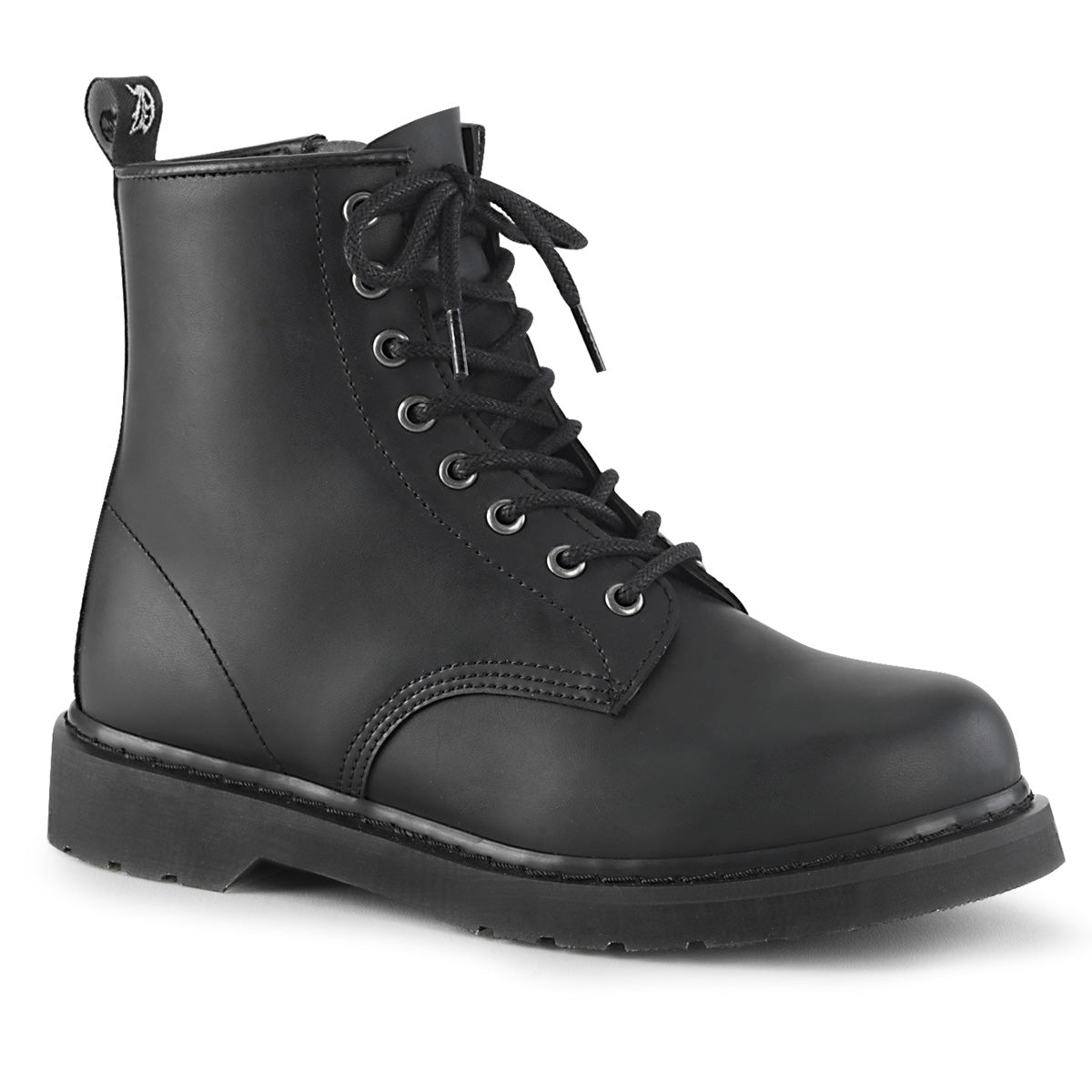 DemoniaCult Mens Boots BOLT-100 Blk Vegan Leather