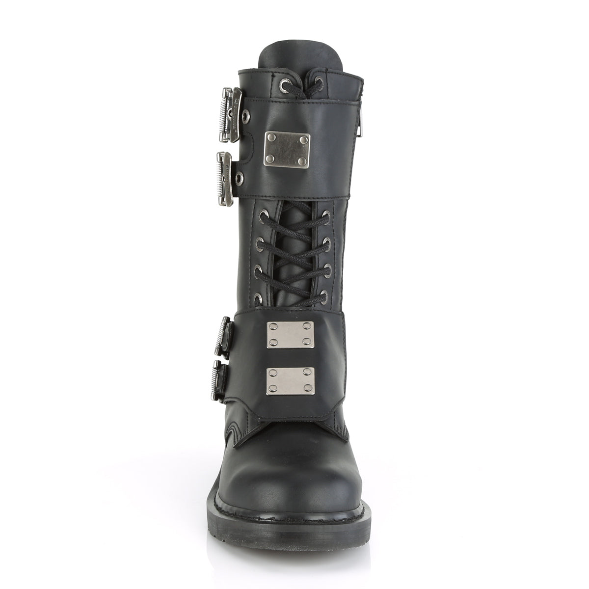 DemoniaCult Bottes pour hommes BOLT-345 Cuir végétalien BLK