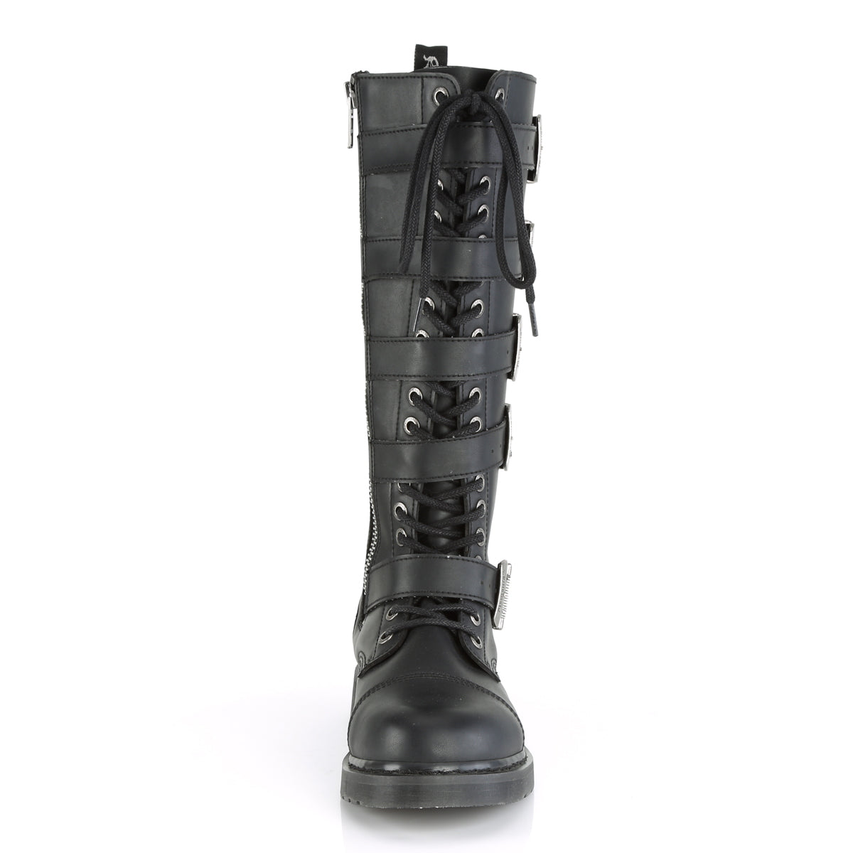 DemoniaCult Bottes pour hommes BOLT-425 Cuir végétalien BLK