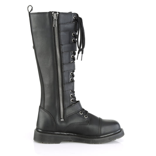 DemoniaCult Mens Boots BOLT-425 Blk Vegan Leather