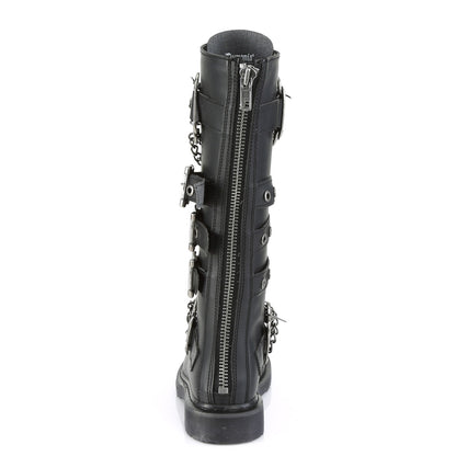 DemoniaCult Bottes pour hommes BOLT-450 Cuir végétalien BLK