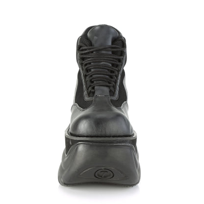 DemoniaCult Bottes pour hommes BOXER-01 Cuir végétalien BLK