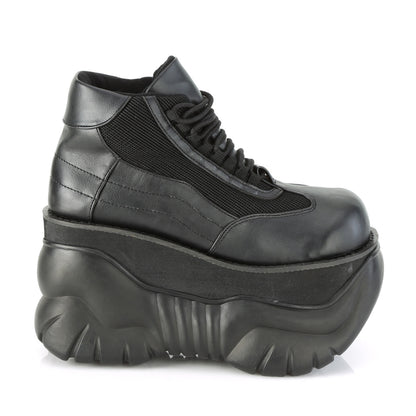 DemoniaCult Bottes pour hommes BOXER-01 Cuir végétalien BLK