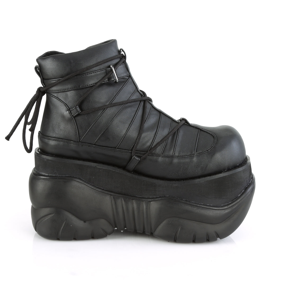 DemoniaCult Bottes pour hommes BOXER-13 Cuir végétalien BLK