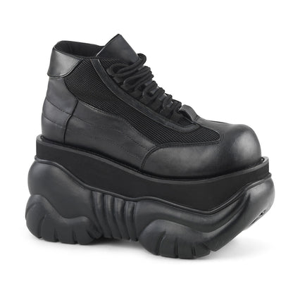 DemoniaCult Bottes pour hommes BOXER-01 Cuir végétalien BLK