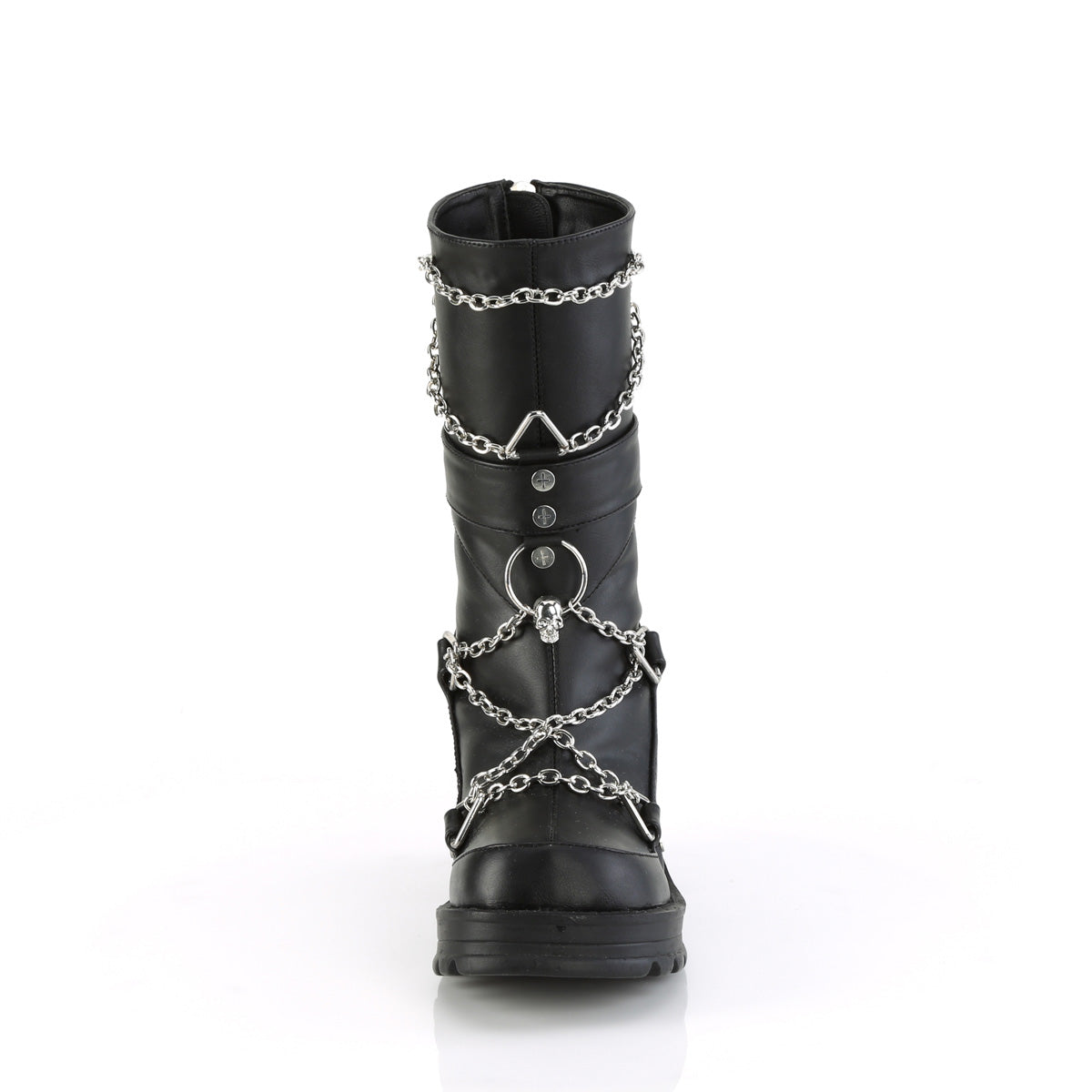 DemoniaCult  Boots BRATTY-120 Blk Vegan Leather