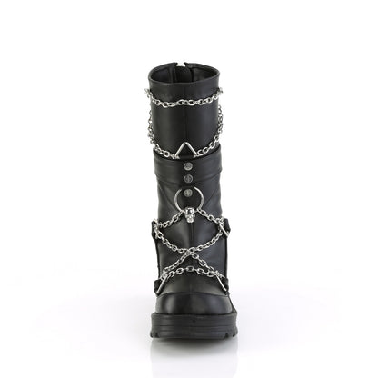 DemoniaCult  Boots BRATTY-120 Blk Vegan Leather