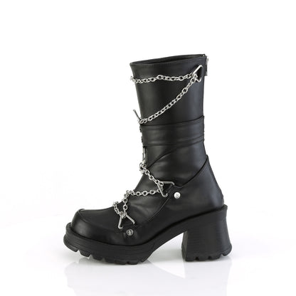 DemoniaCult  Boots BRATTY-120 Blk Vegan Leather