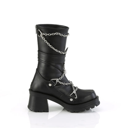 DemoniaCult  Boots BRATTY-120 Blk Vegan Leather