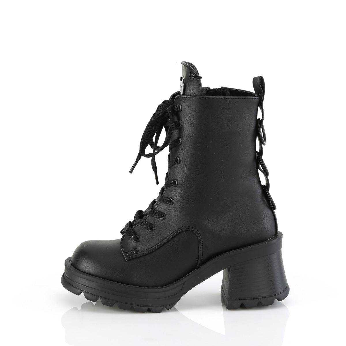 DemoniaCult  Ankle Boots BRATTY-50 Blk Vegan Leather