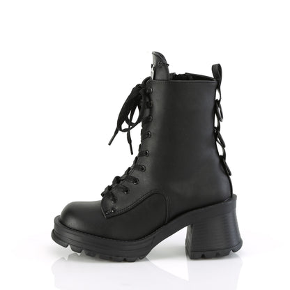 DemoniaCult  Ankle Boots BRATTY-50 Blk Vegan Leather