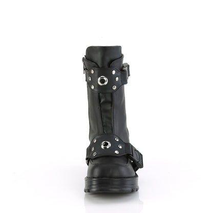 DemoniaCult  Ankle Boots BRATTY-56 Blk Vegan Leather