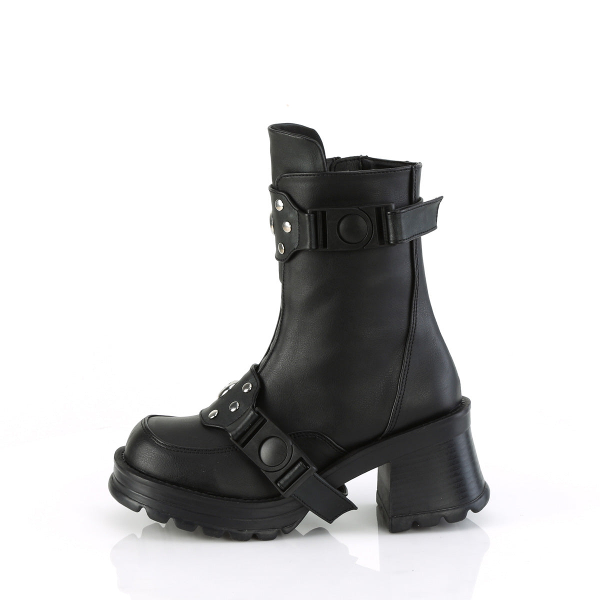 DemoniaCult  Ankle Boots BRATTY-56 Blk Vegan Leather